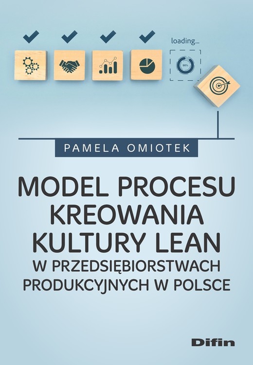 okładka Model procesu kreowania kultury Lean w przedsiębiorstwach produkcyjnych w Polsce książka | Omiotek Pamela