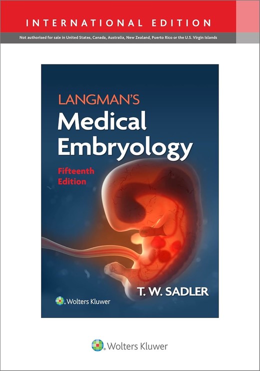 okładka Langman`s Medical Embryology wer. angielska książka | T.W. Sadler