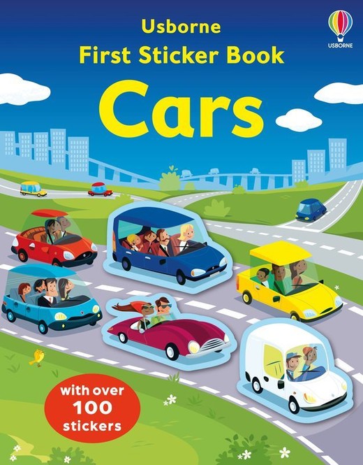 okładka First Sticker Book Cars wer. angielska książka | Simon Tudhope