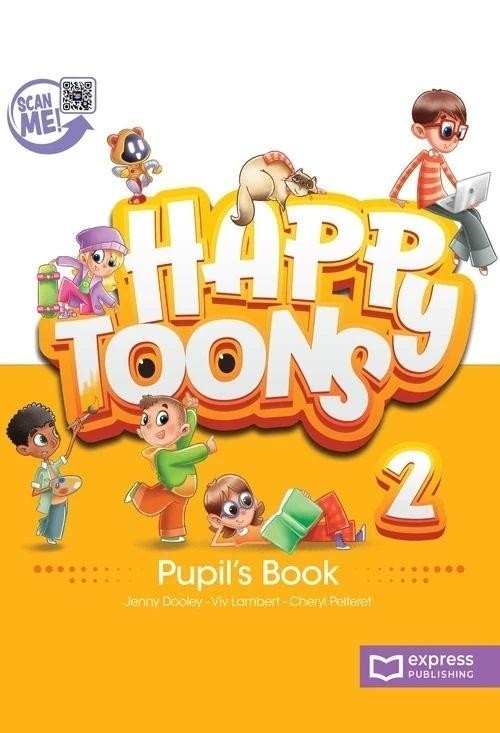okładka Happy Toons 2 edycja międzyna. PB + DigiBook (kod) książka | Cheryl Pelteret, Jenny Dooley, Viv Lambert