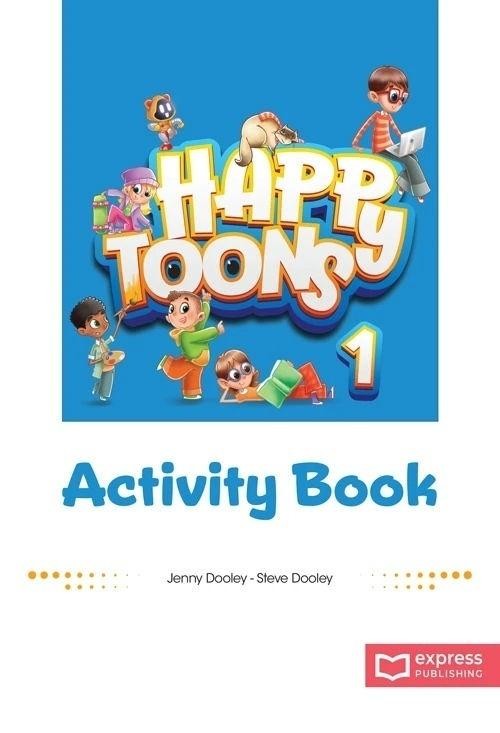 okładka Happy Toons 1 edycja międzyna. AB + DigiBook (kod) książka | Jenny Dooley, Steve Dooley