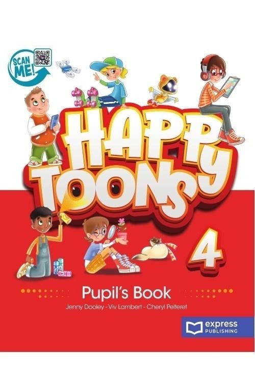 okładka Happy Toons 4 edycja międzyna. PB + DigiBook (kod) książka | Cheryl Pelteret, Jenny Dooley, Viv Lambert