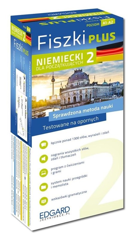 okładka Niemiecki Fiszki PLUS dla początkujących 2 książka