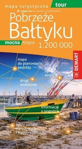 okładka Pobrzeże Bałtyku PLASTIK mapa książka | Praca Zbiorowa