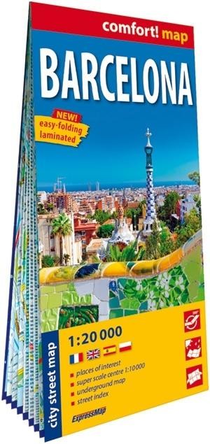 okładka Comfort map Barcelona 1:20 000 w.2026 książka | Praca Zbiorowa