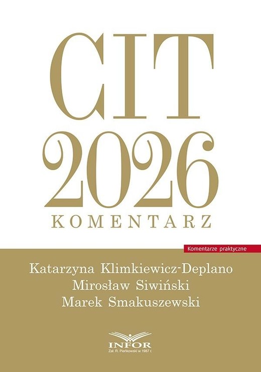 okładka CIT 2026. Komentarz książka | Mirosław Siwiński, Katarzyna Klimkiewicz-Delano