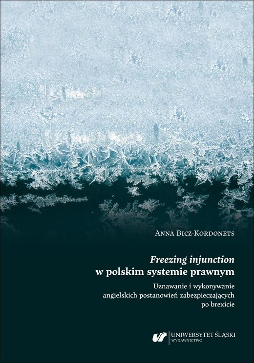 okładka Freezing injunction w polskim systemie prawnym... książka | Anna Bicz-Kordonets