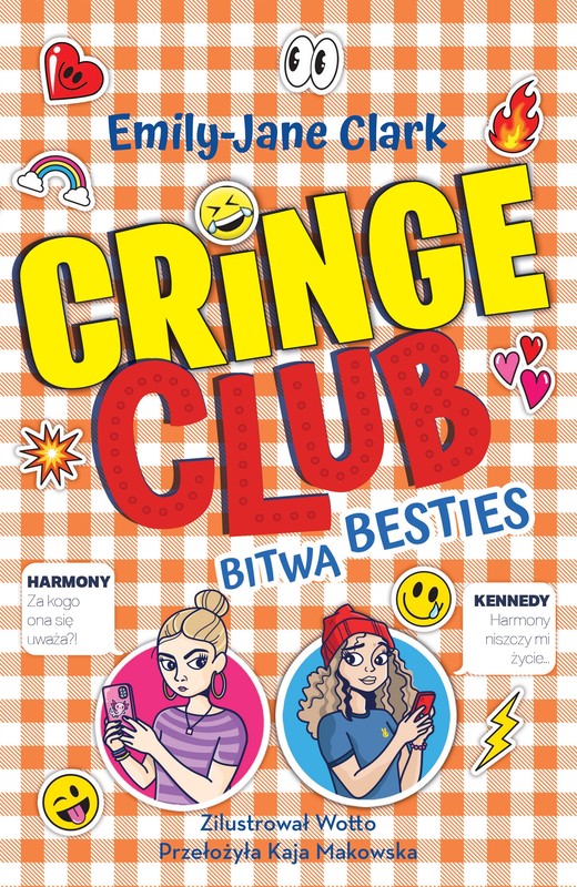 okładka Cringe Club. Tom 2. Bitwa besties książka | Emily-Jane Clark