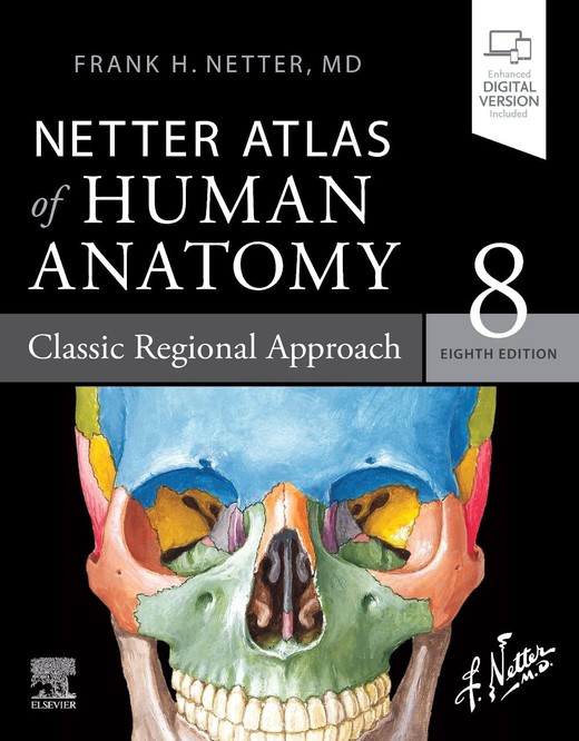 okładka Netter Atlas of Human Anatomy: Classic Regional Approach: paperback + eBook książka | Netter FrankH.