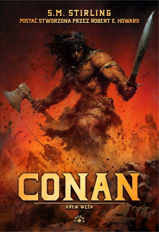 okładka Conan Krew węża książka | Robert E.Howard, Stirling S.M.