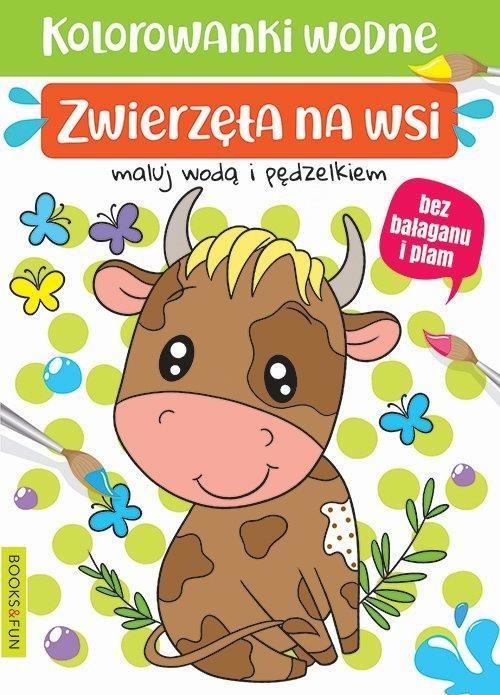 okładka Kolorowanki wodne - Zwierzęta na wsi książka | Praca Zbiorowa