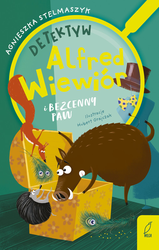 okładka Detektyw Alfred Wiewiór i bezcenny paw książka | Agnieszka Stelmaszyk