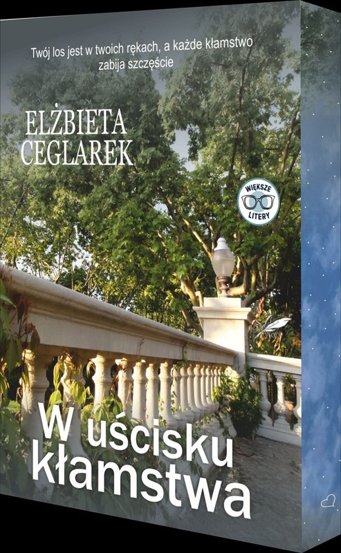 okładka W uścisku kłamstwa (barwione brzegi) książka | Elżbieta Ceglarek