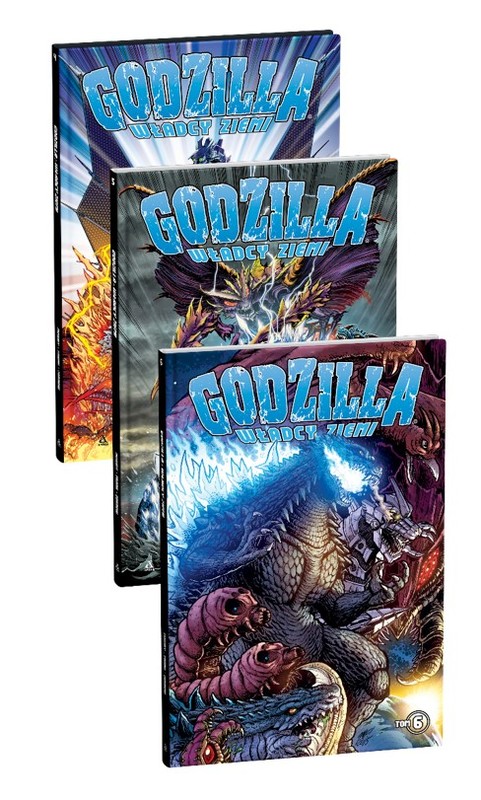 okładka Pakiet Godzilla. Władcy Ziemi. Tomy 4-6 książka | Chris Mowry, Matt Frank