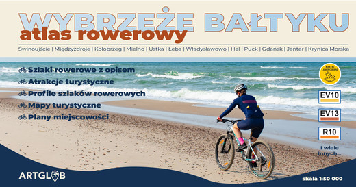 okładka Atlas Rowerowy Wybrzeże Bałtyku 1:50 000 książka