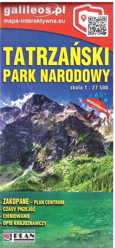 okładka Mapa turystyczna Tatrzański Park Narodowy 1:27 500 książka