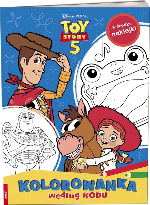 okładka Disney Toy Story 5. Kolorowanka według kodu książka | Opracowanie zbiorowe