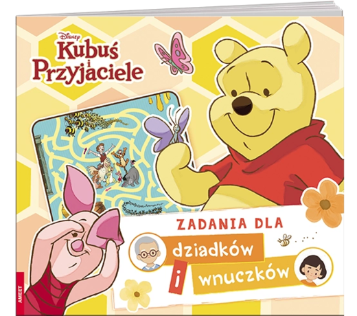 okładka Disney Kubuś i przyjaciele Zadania dla dziadków i wnuczków DIW-9101 książka | Opracowanie zbiorowe