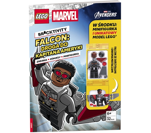 okładka Lego Marvel Falcon droga do Kapitana Ameryki LNC-5701 książka | Opracowanie zbiorowe