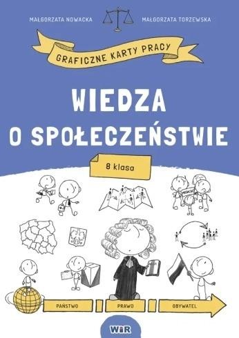 okładka Wiedza o społeczeństwie graficzne karty pracy SP 8 książka | Małgorzata Nowacka, Małgorzata Torzewska
