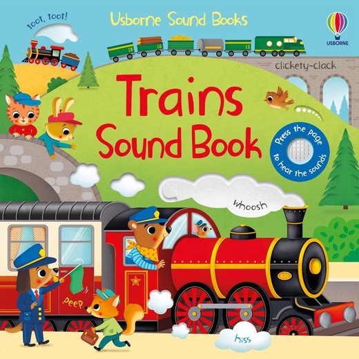 okładka Trains Sound Book wer. angielska książka | Federica Iossa, Sam Taplin