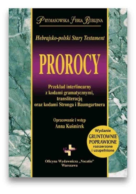 okładka Hebrajsko-polski stary testament Prorocy książka | Praca Zbiorowa