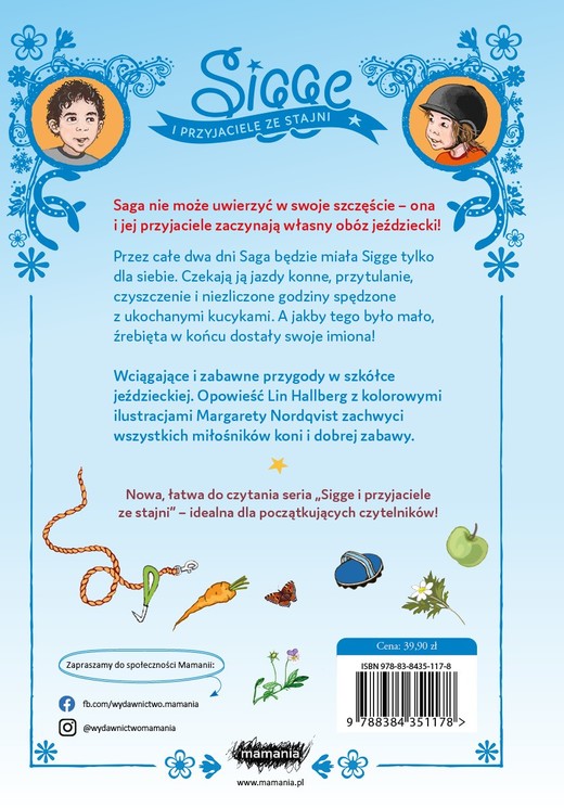 okładka Sigge i przyjaciele ze stajni. Letnie przygody książka | Lin Hallberg