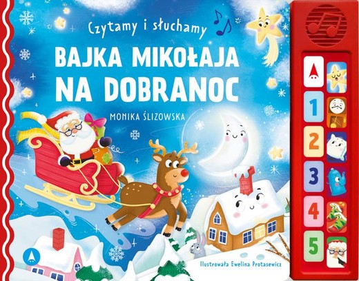 okładka Bajka Mikołaja na dobranoc. Czytamy i słuchamy książka | Ślizowska Monika