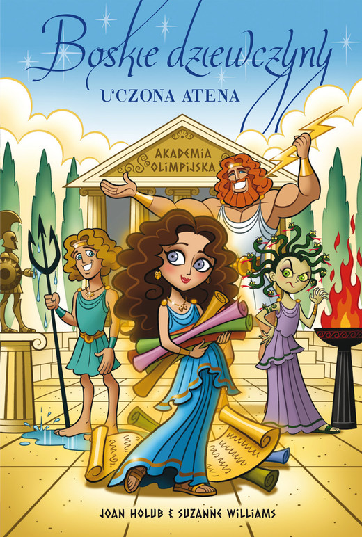 okładka Boskie dziewczyny. Tom 1. Uczona Atena ebook | epub, mobi | Joan Holub, Suzanne Williams
