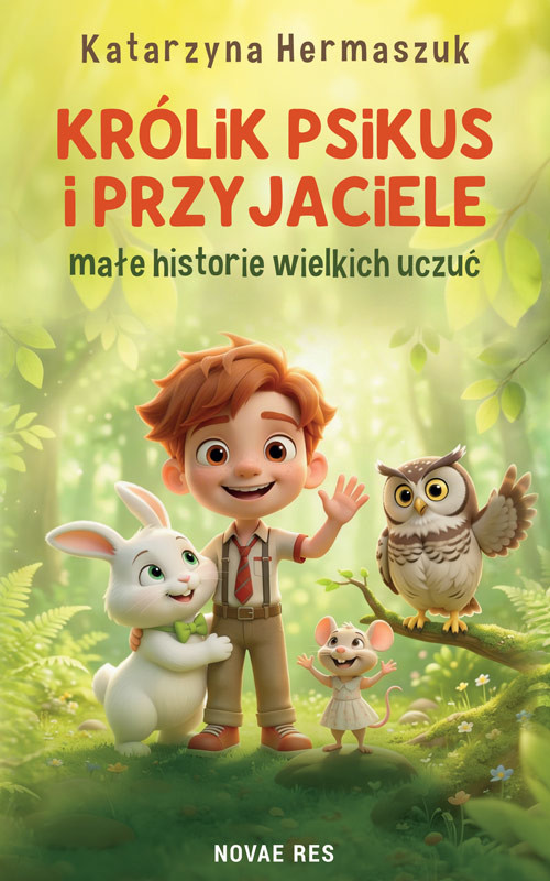 okładka Królik Psikus i przyjaciele - małe historie wielkich uczuć książka | Katarzyna Hermaszuk