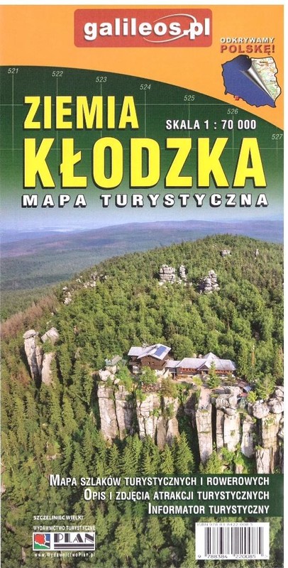 okładka Mapa turystyczna - Ziemia Kłodzka 1:70 000 w.2026 książka | Praca Zbiorowa