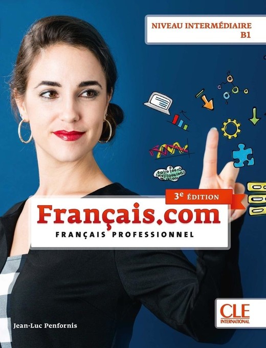 okładka Francais.com intermediaire 3ed podręcznik + online książka | Penfornis Jean-Luc