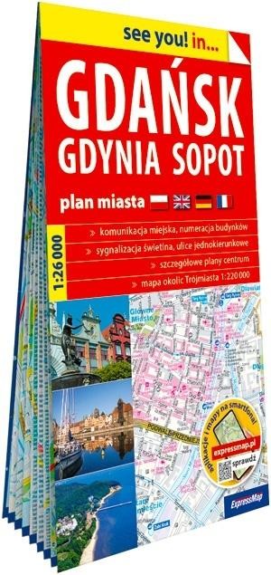 okładka See you in.. Gdańsk, Gdynia, Sopot 1:26 000 książka | Praca Zbiorowa