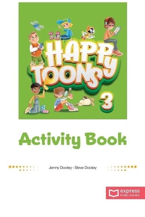 okładka Happy Toons 3 ed. międzynar. AB + DigiBook (kod) książka | Praca Zbiorowa