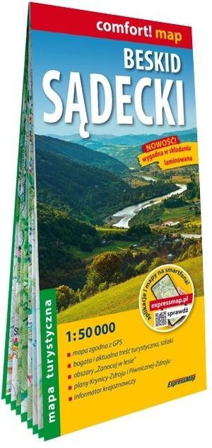 okładka Beskid Sądecki 1:50 000 książka | Praca Zbiorowa