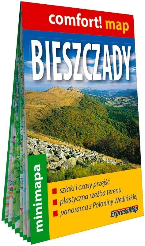 okładka Comfort! map Bieszczady minimapa książka | Praca Zbiorowa