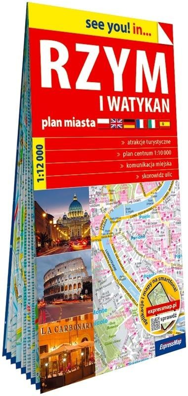 okładka See you! in... Rzym i Watykan 1:12 000 książka | Praca Zbiorowa