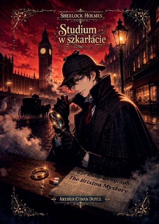 okładka Studium w szkarłacie. Sherlock Holmes książka | Arthur Conan Doyle