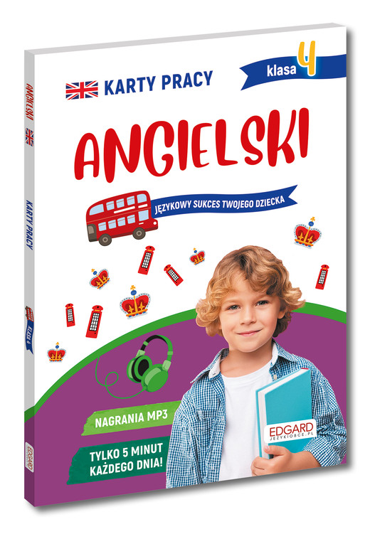 okładka Angielski. Karty pracy. Klasa 4 książka | Sabina Piłat