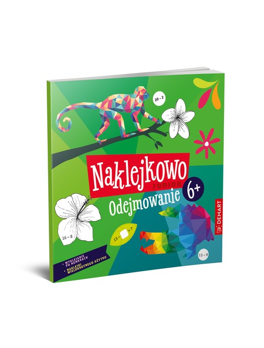 okładka Naklejkowo Junior 6+. Odejmowanie książka | Anna Borchard