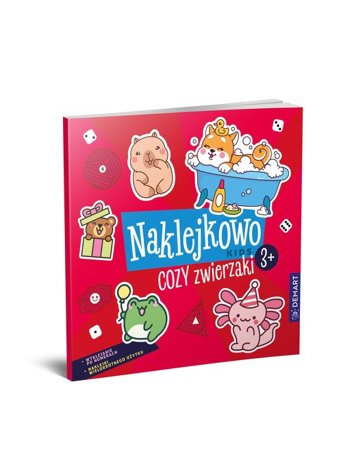okładka Naklejkowo Kids 3 + Cozy zwierzaki książka | Anna Borchard, Niewielska Monika