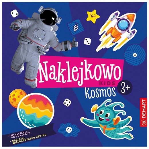 okładka Naklejkowo Kids 3+. Kosmos książka | Anna Borchard, Niewielska Monika