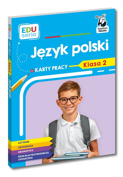 okładka EDUseria. Język polski. Karty pracy. Klasa 2. Kapitan Nauka książka | Kostrzewa Natalia