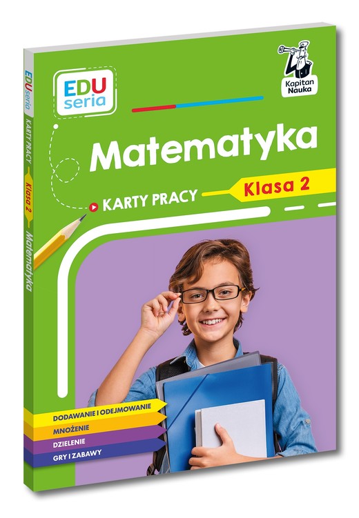 okładka EDUseria. Matematyka. Karty pracy. Klasa 2. Kapitan Nauka książka | Małgorzata Skura