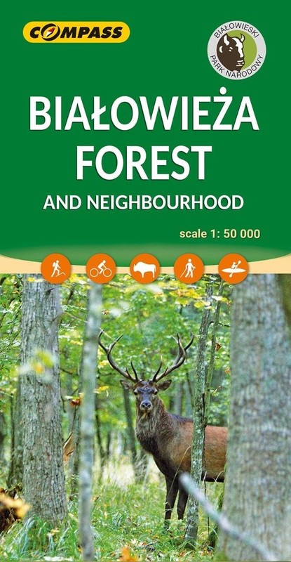 okładka Białowieża Forest Neighbourhood 1:50 000 w.5 książka | Praca Zbiorowa