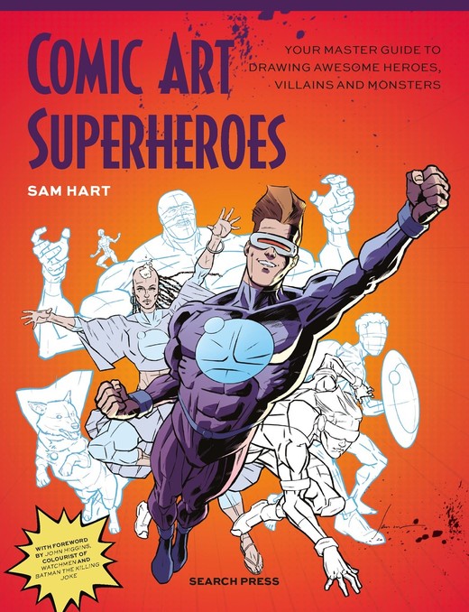 okładka Comic Art Superheroes książka | Sam Hart