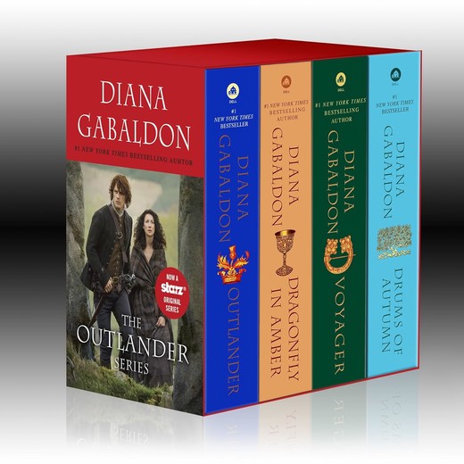 okładka Boxed Set. Outlander / Dragonfly in Amber / Voyager / Drums of Autumn książka | Diana Gabaldon