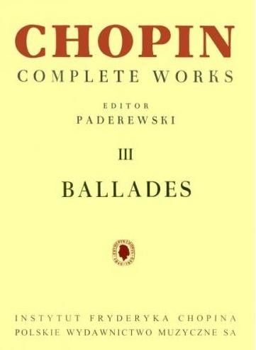 okładka Chopin Complete Works III Ballades książka | Fryderyk Chopin