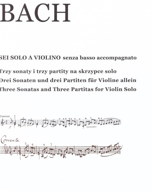 okładka Sei Solo A Violino Johann Sebastian Bach książka | Praca Zbiorowa
