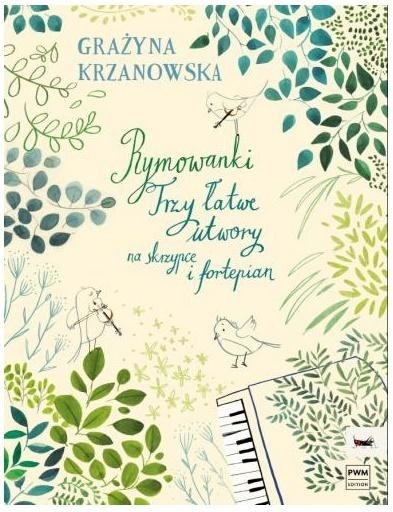 okładka Rymowanki. Trzy łatwe utwory na skrzypce i... książka | Grażyna Krzanowska